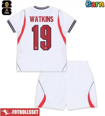 England Ollie Watkins #19 Hemmatröja Barn VM 2026 Kortärmad (+ Korta byxor)